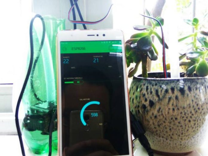 Plant pollution & weathering wirelessly , automatically watering system